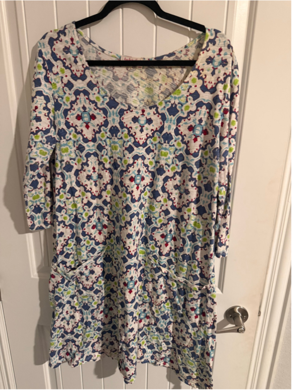 Fresh Produce XL Multicolor Printed Tunic midi Dress